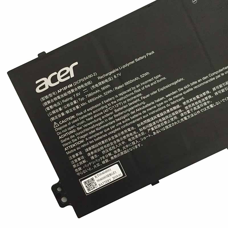 6850mAh 52Wh 4 Zellen Akku Acer Chromebook 715 CB715-1WT-39HZ