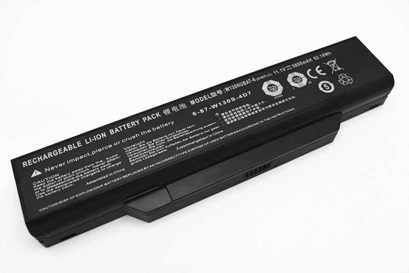 5600mAh 62.16Wh 6-Zellen Akku Clevo 6-87-W130S-4D71