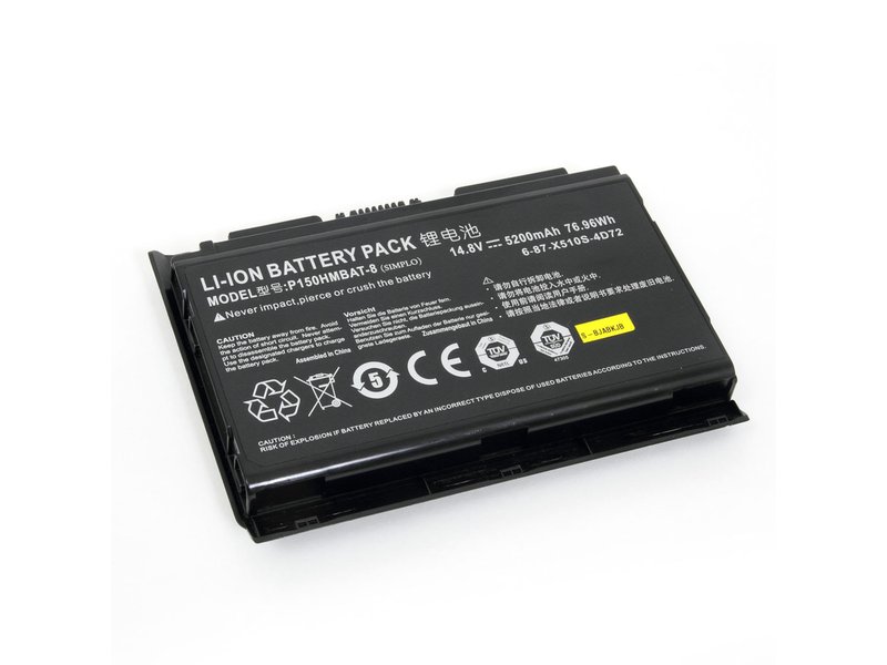 5200mAh 8 Zellen Akku Clevo 6-87-X510S-4J72