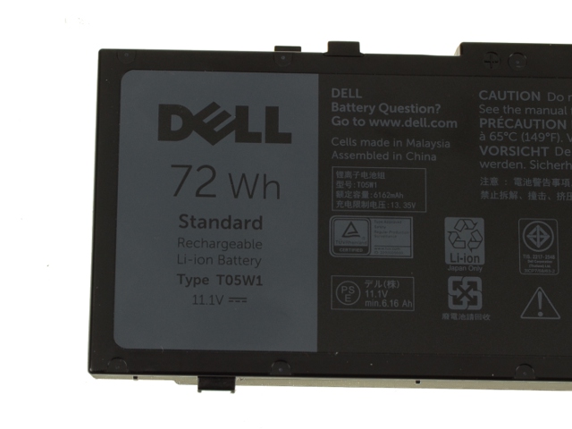 Original 72Wh 6-Zellen Dell Precision 7510 P53F P53F001 Akku