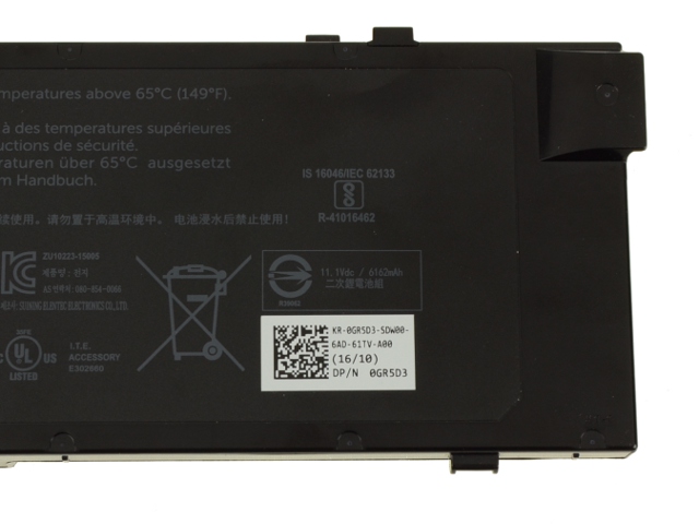 Original 72Wh 6-Zellen Dell Precision 7510 P53F P53F001 Akku