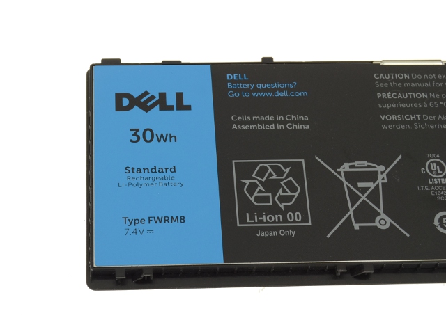 Original 4000mAh 30Wh 2-Zellen Akku Dell 451-12079 451-12099