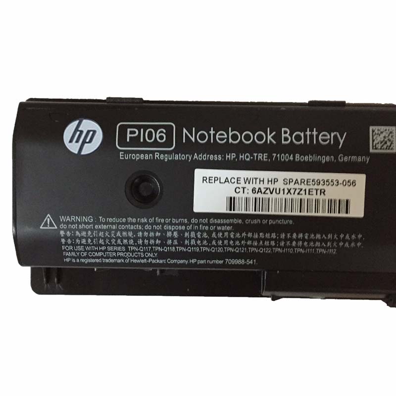 Original 5225mAh 62Whr Akku HP 709988-541 TPN-Q121