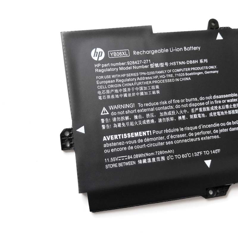 Original HP YB06084XL YB06XL Akku 7280mAh 84.08Wh 6 Zellen