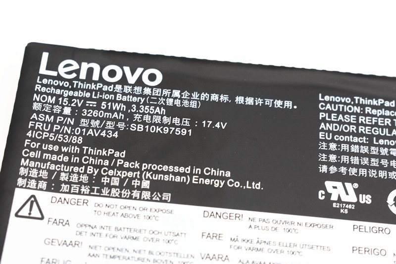 Original 3355mAh 51Wh 3 Zellen Akku Lenovo ThinkPad Yoga X380 20LH