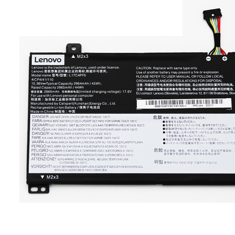 Original 2964mAh 45Wh 4 Zellen Akku Lenovo Ideapad S530-13IWL