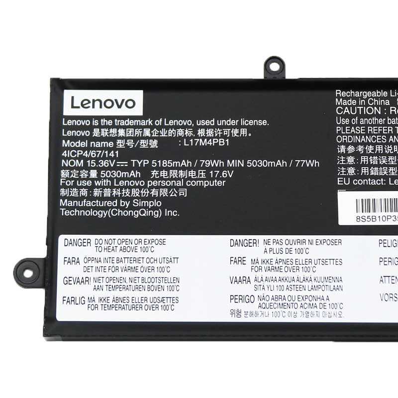 5185mAh 79Wh 4-Zellen Akku Lenovo Ideapad 720S-15IKB 81AC0034GE