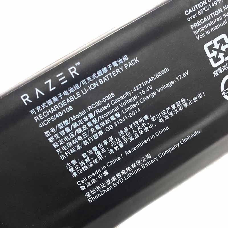 Original 4221mAh 65Wh 4 Zellen Akku Razer Blade 15 Advanced 2020 RZ09-0330x