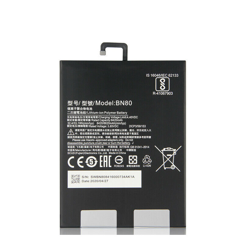 Original 8420mAh 32.4Wh 2 Zellen Akku Xiaomi BN80